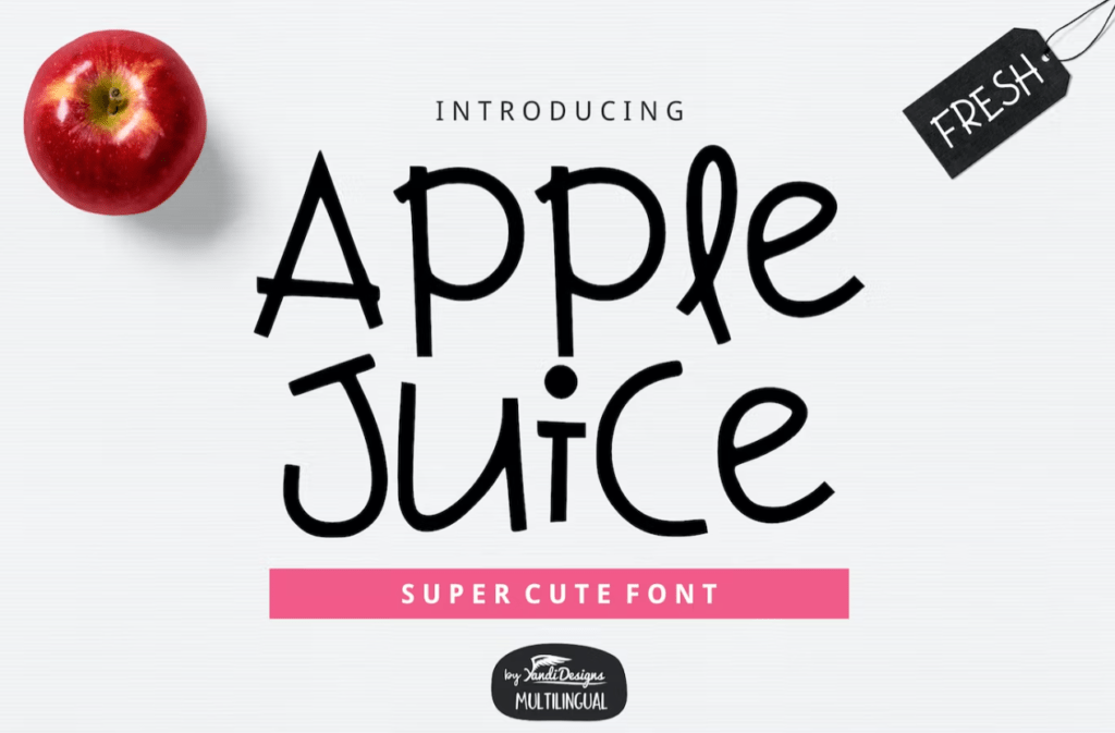 Шрифт Apple Juice Font