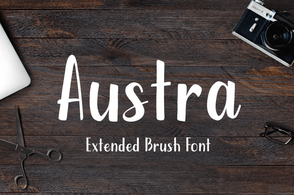 Шрифт Austra Extended Brush Font