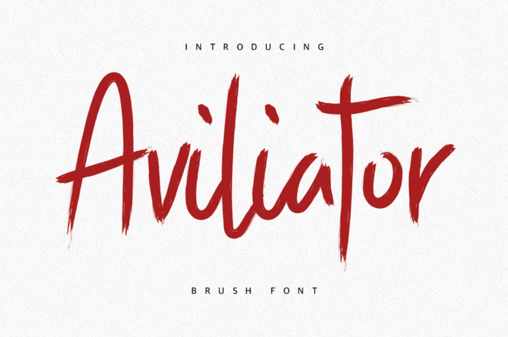 Шрифт Aviliator Brush Font