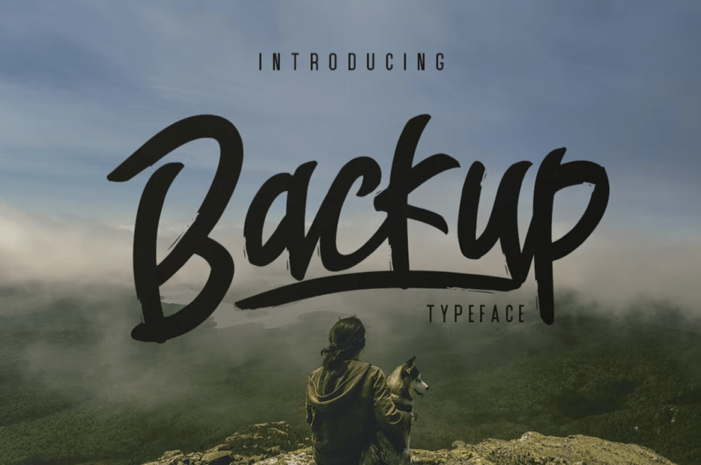 Шрифт Backup Typeface