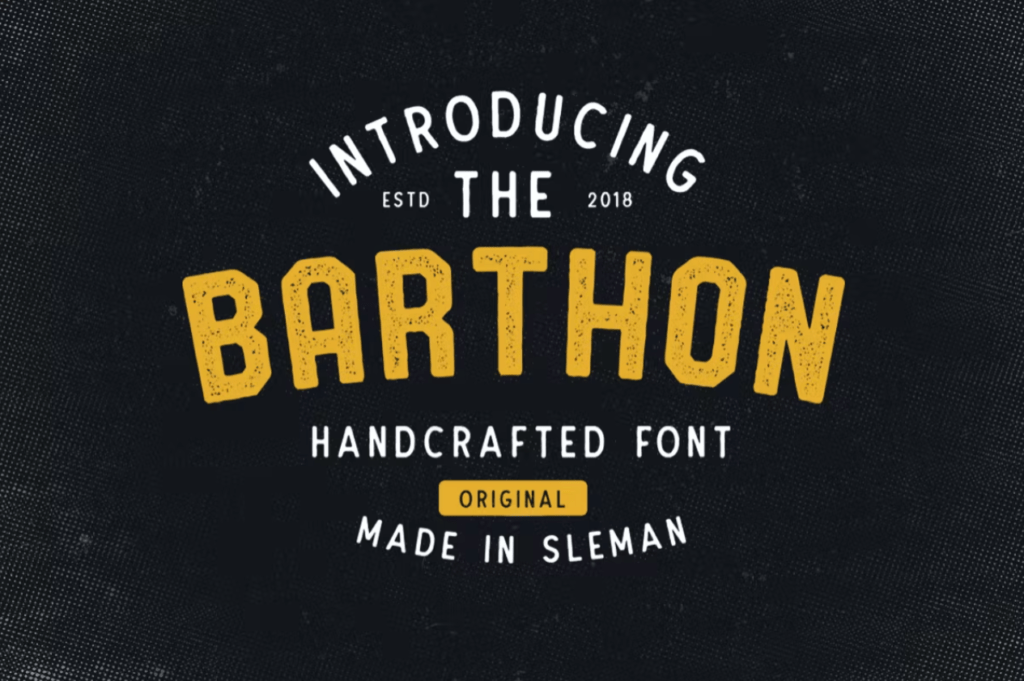 Шрифт Barthon Typeface Combo (7Fonts)!