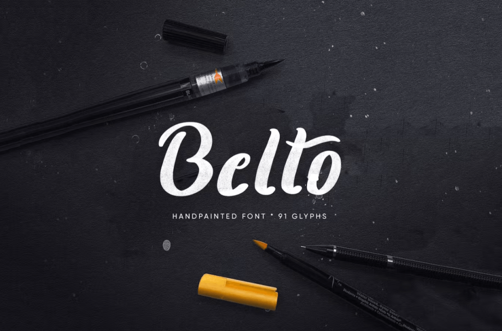 Шрифт Belto Font - Textured & Hand-Painted