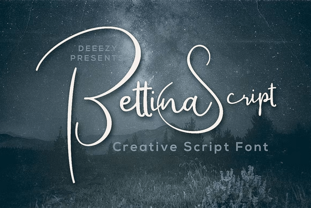 Шрифт Bettina Script Font