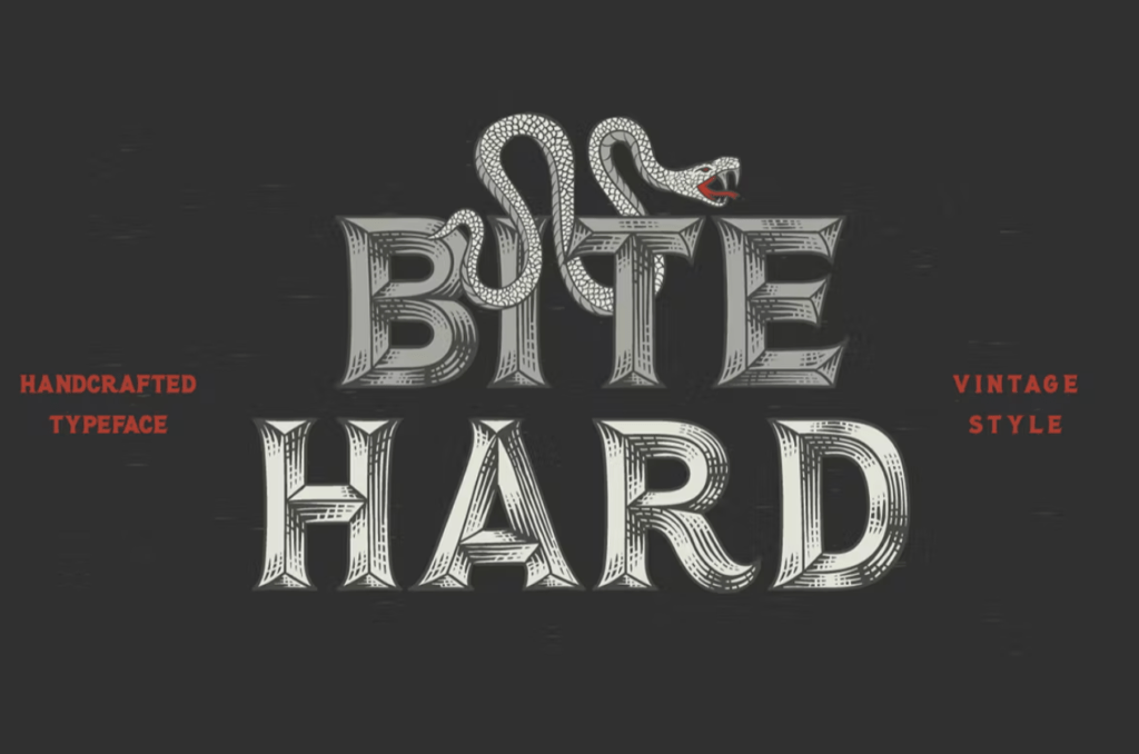 Шрифт Bite Hard font