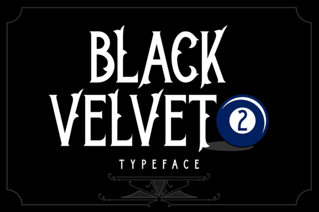 Шрифт Black Velvet 2