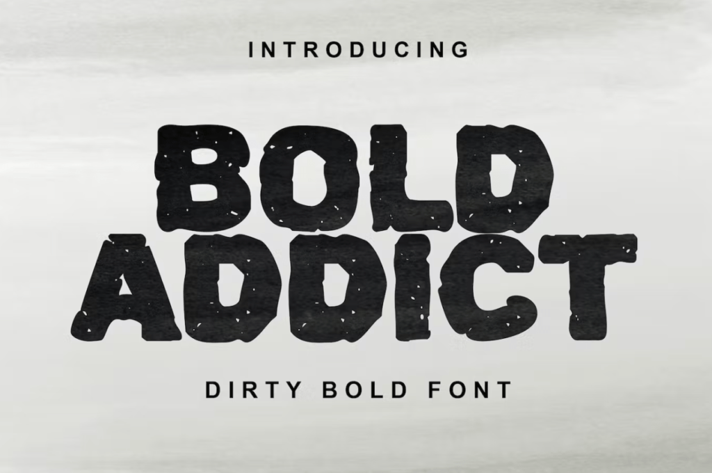 Шрифт Bold Addict Font