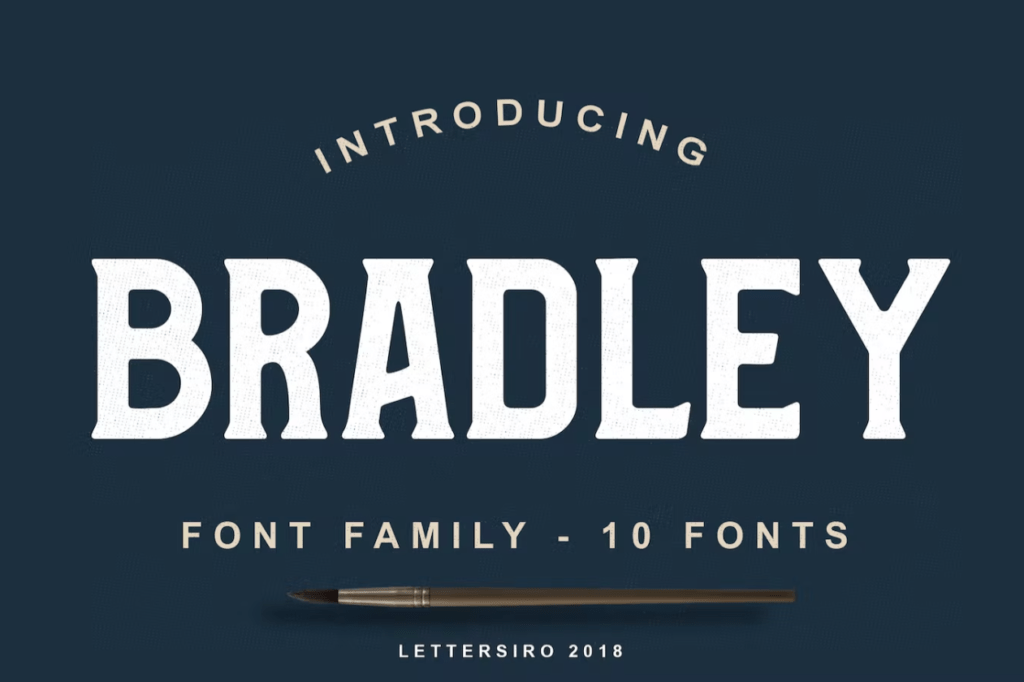 Шрифт Bradley Font Family