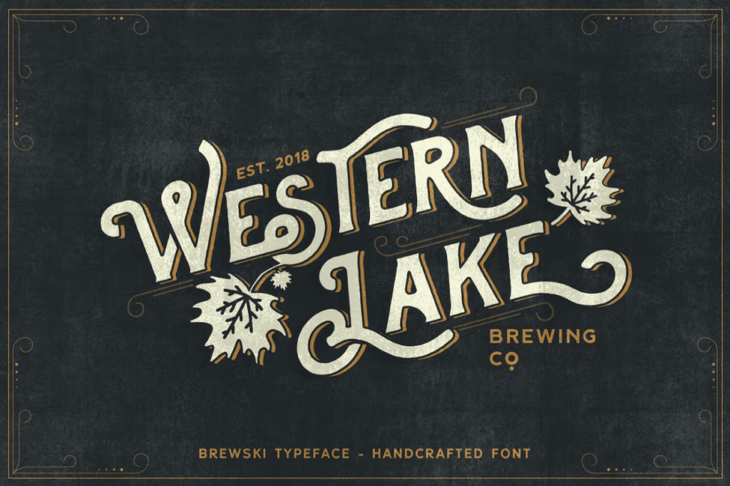 Шрифт Brewski - Brewery Typeface