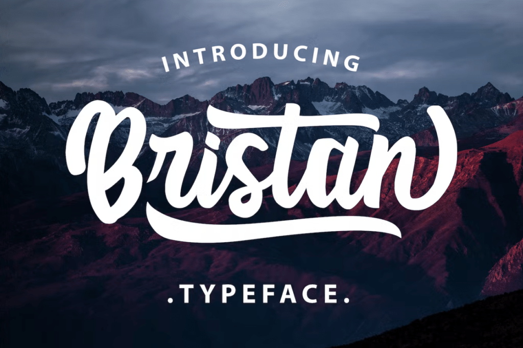 Шрифт Bristan Typeface