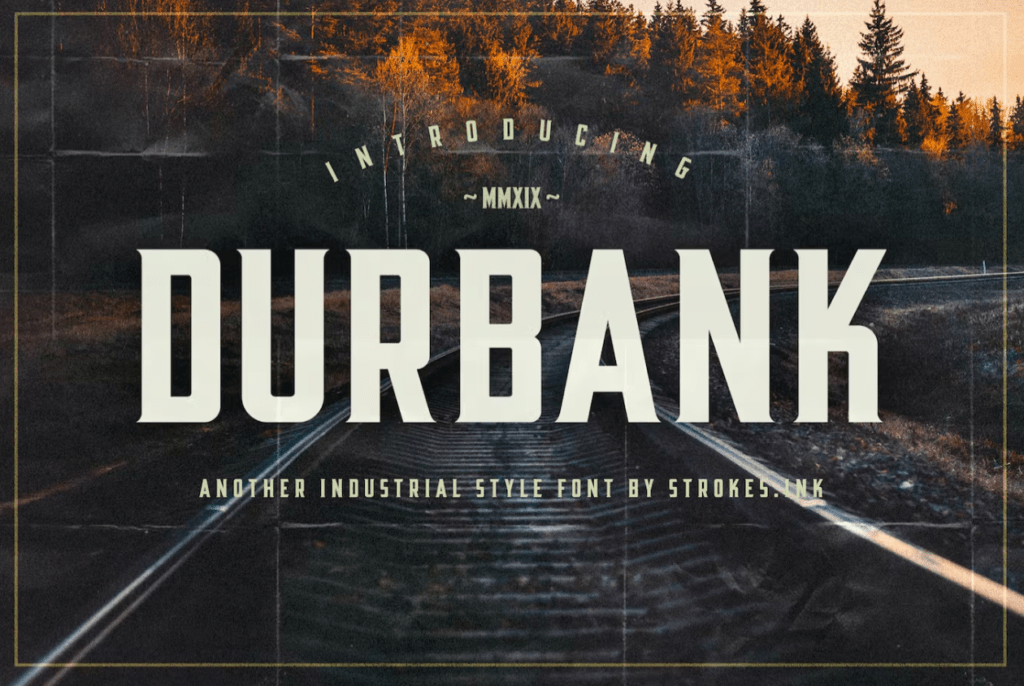 Шрифт Durbank Font