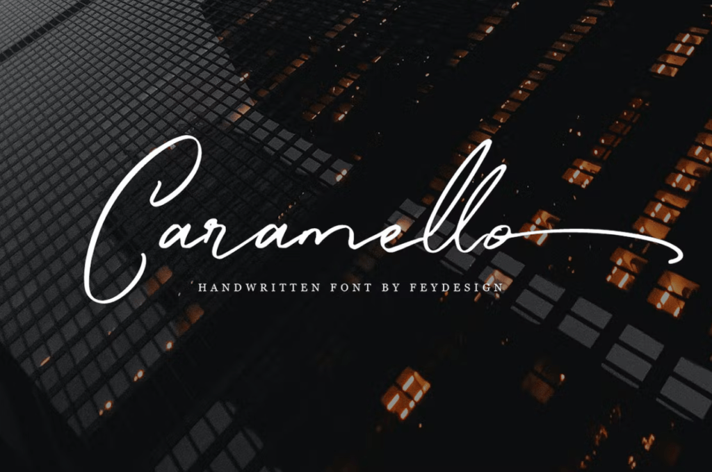 Шрифт Caramello - Handwritting Script Font