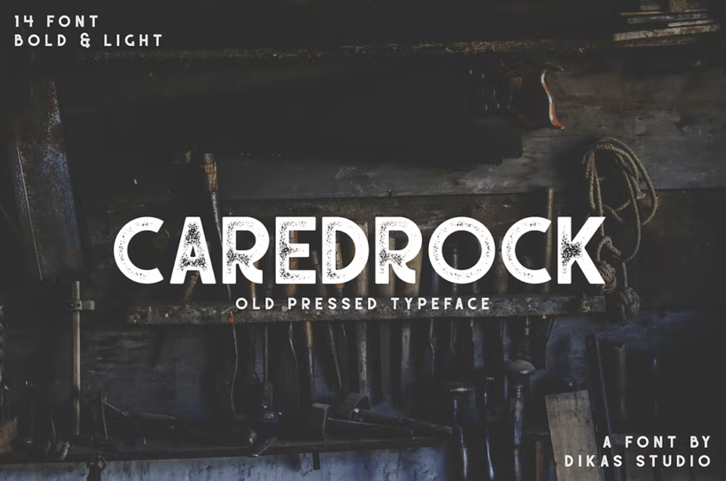 Шрифт Caredrock