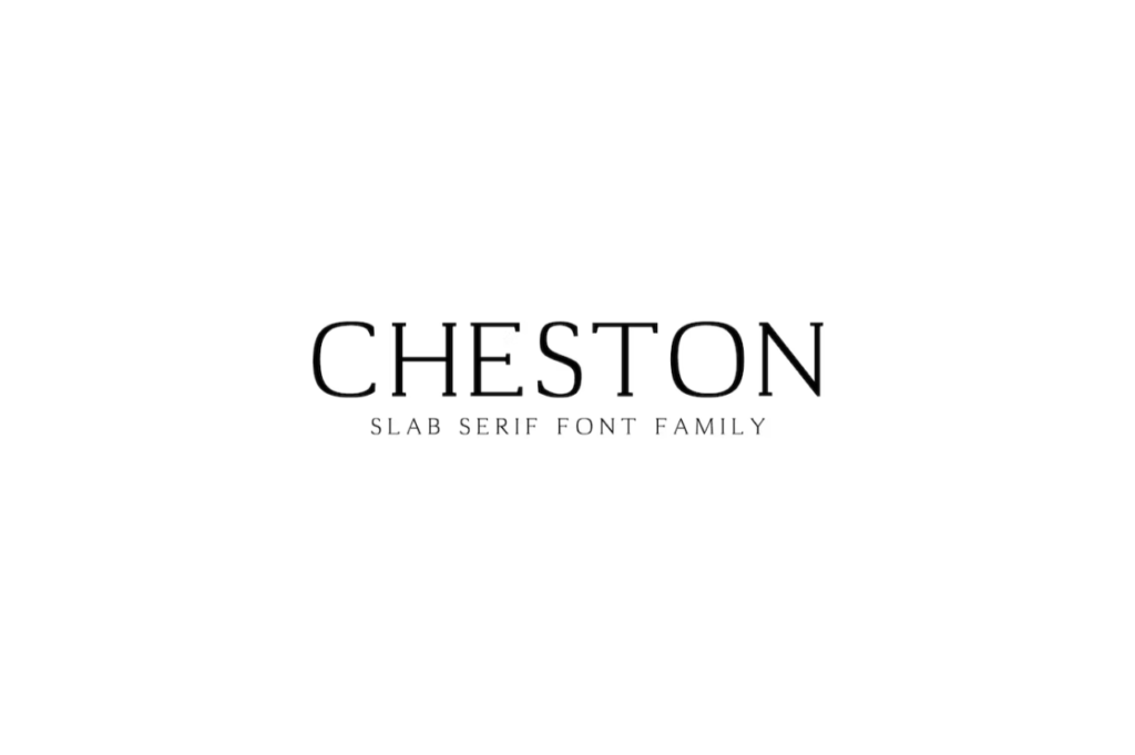 Шрифт Cheston Slab Serif Font Family Set