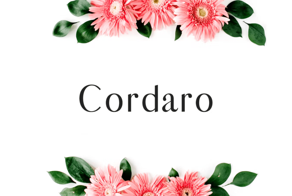 Шрифт Cordaro Serif Font Family