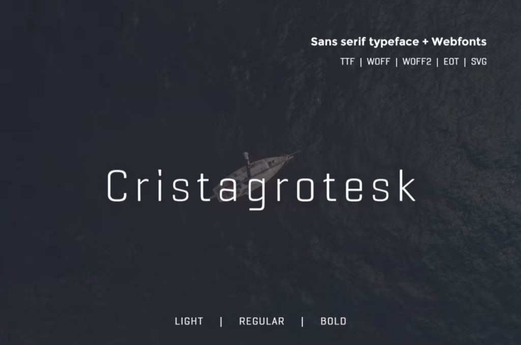 Шрифт Cristagrotesk - Typeface + Webfonts