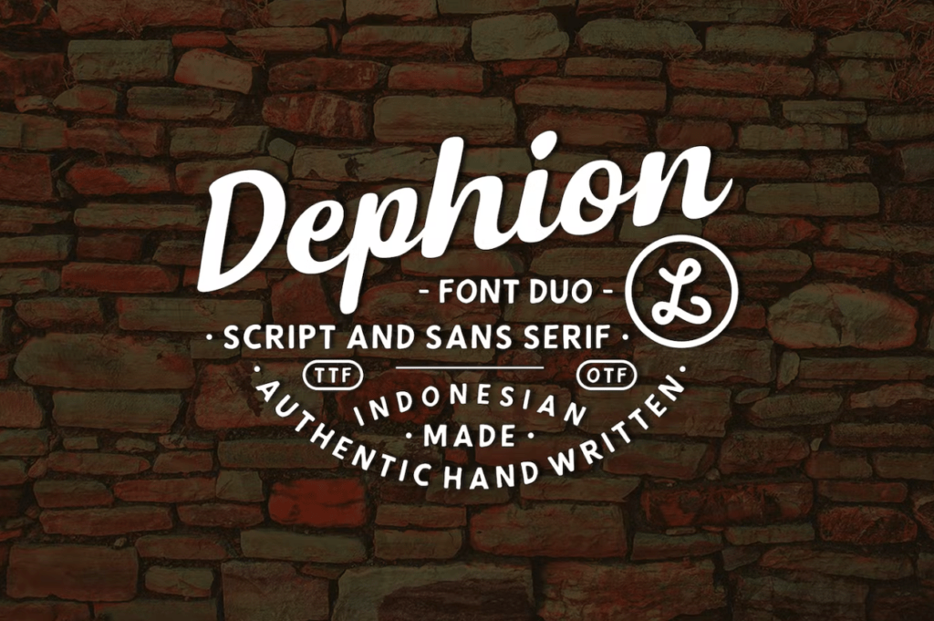 Шрифт Dephion