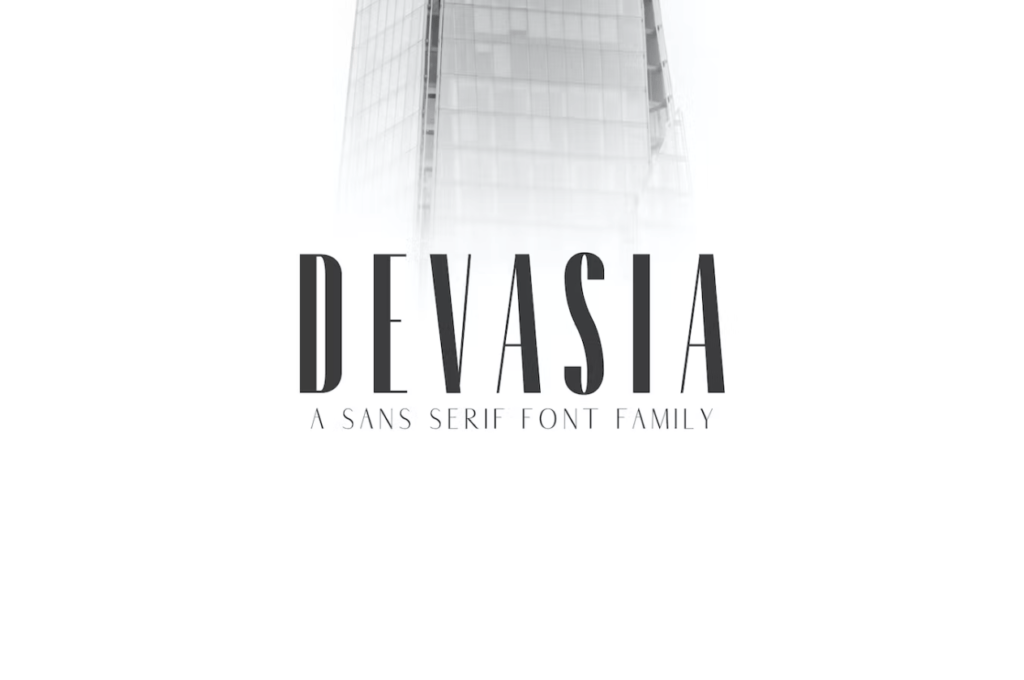 Шрифт Devasia Sans Serif Font Family Pack