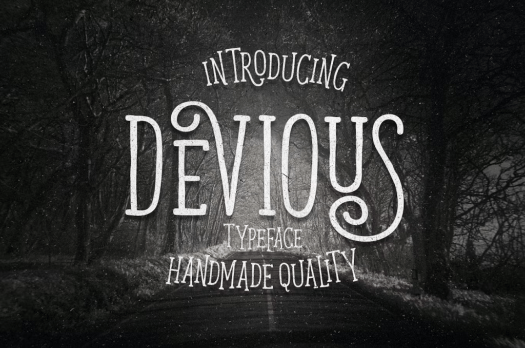 Шрифт Devious Typeface