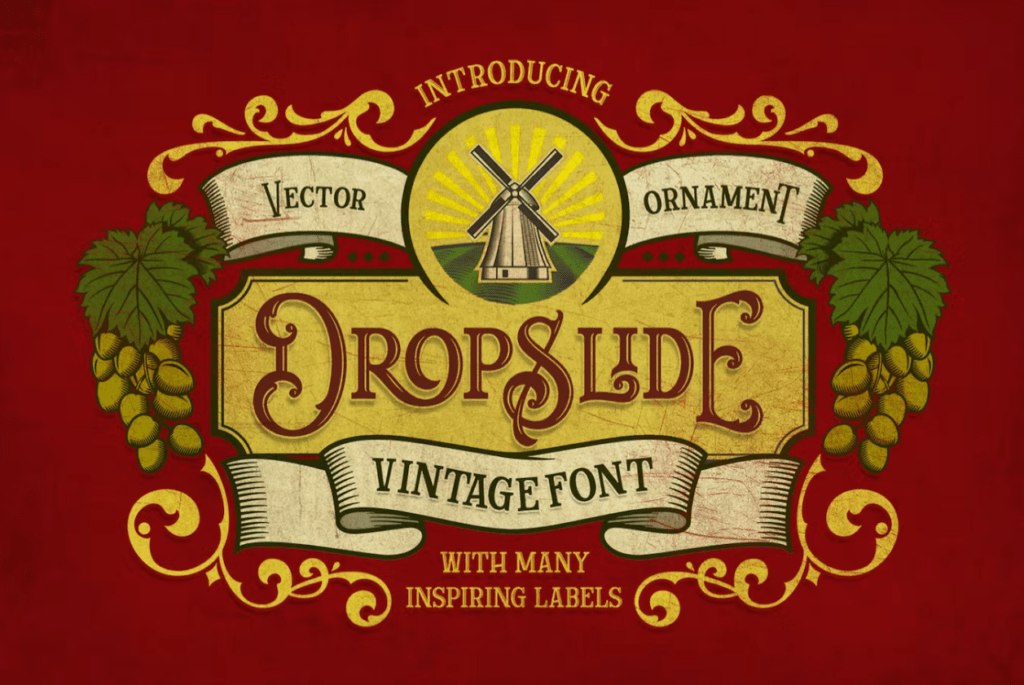 Шрифт Dropslide Typeface