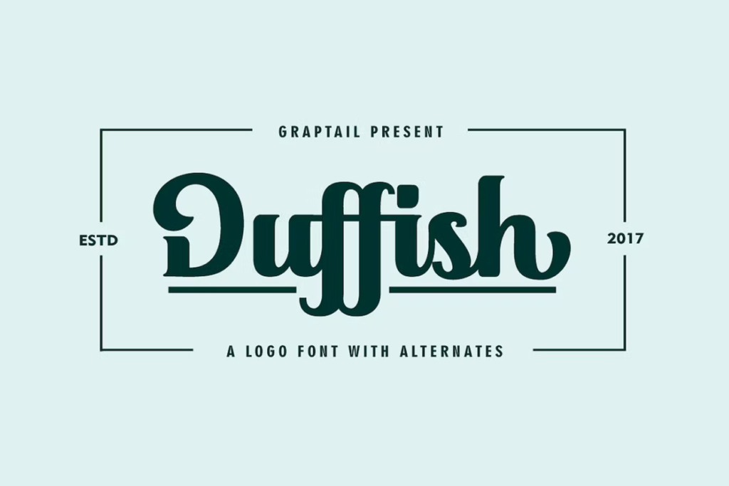 Шрифт Duffish - Logo Font