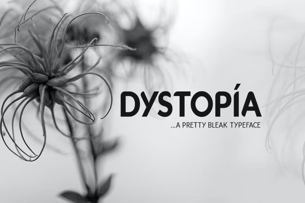 Шрифт Dystopia Typeface