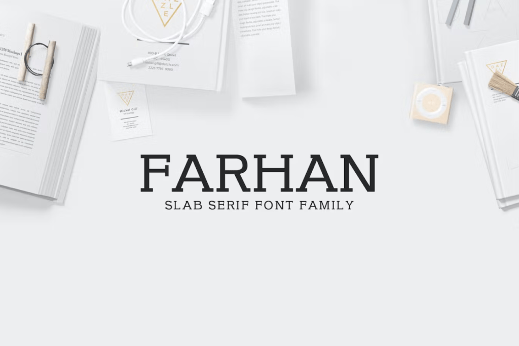 Шрифт Farhan Slab Serif 5 Font Pack