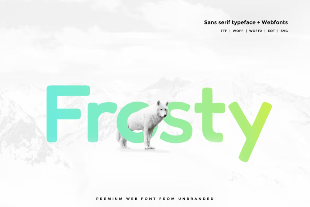 Шрифт Frosty - Modern Typeface + WebFonts