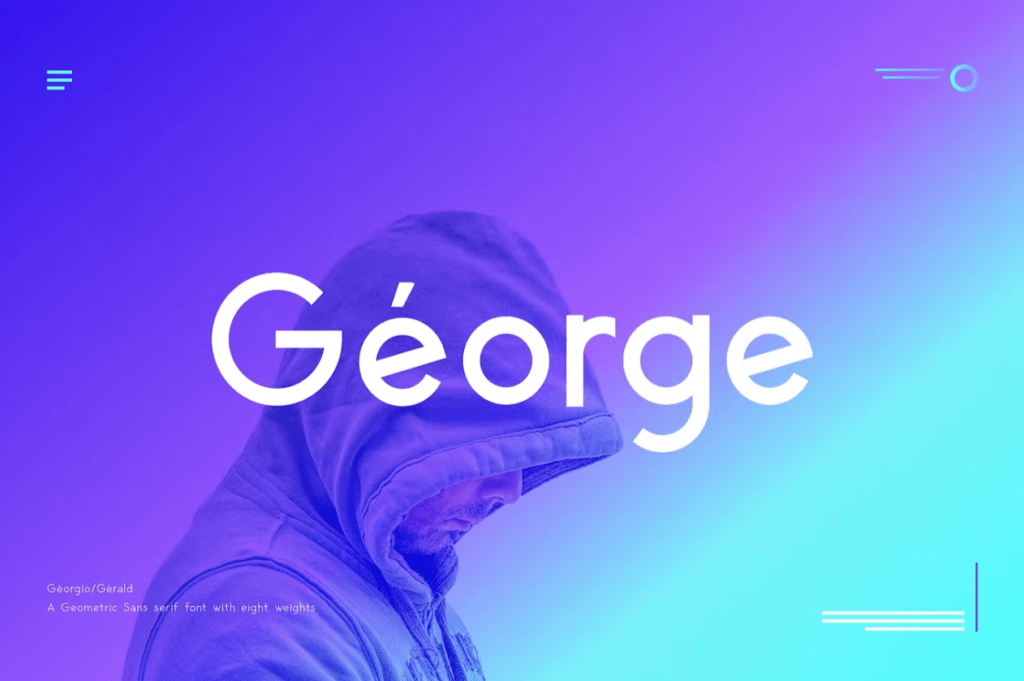 Шрифт George Sans Geometric Typeface