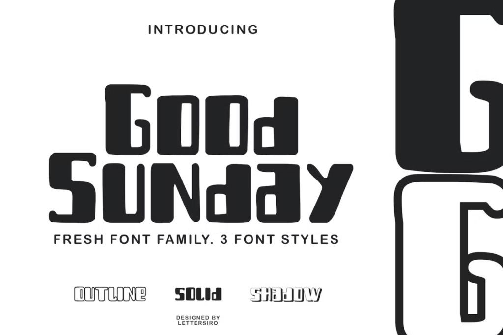 Шрифт Good Sunday Layered Font