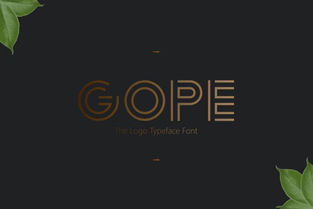 Шрифт Gope Typeface