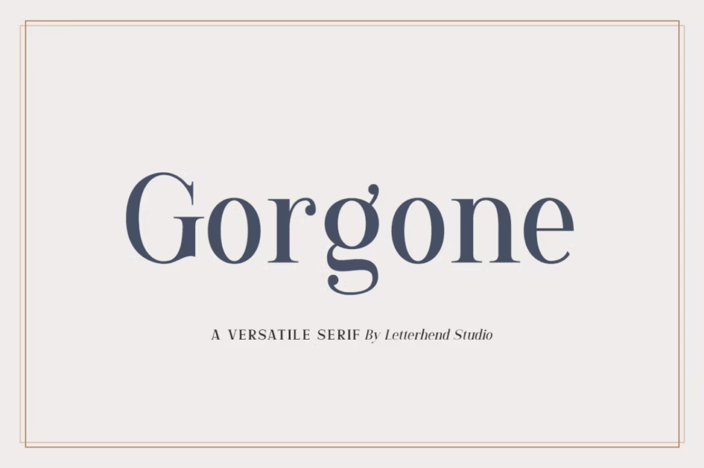 Шрифт Gorgone - A Versatile Serif