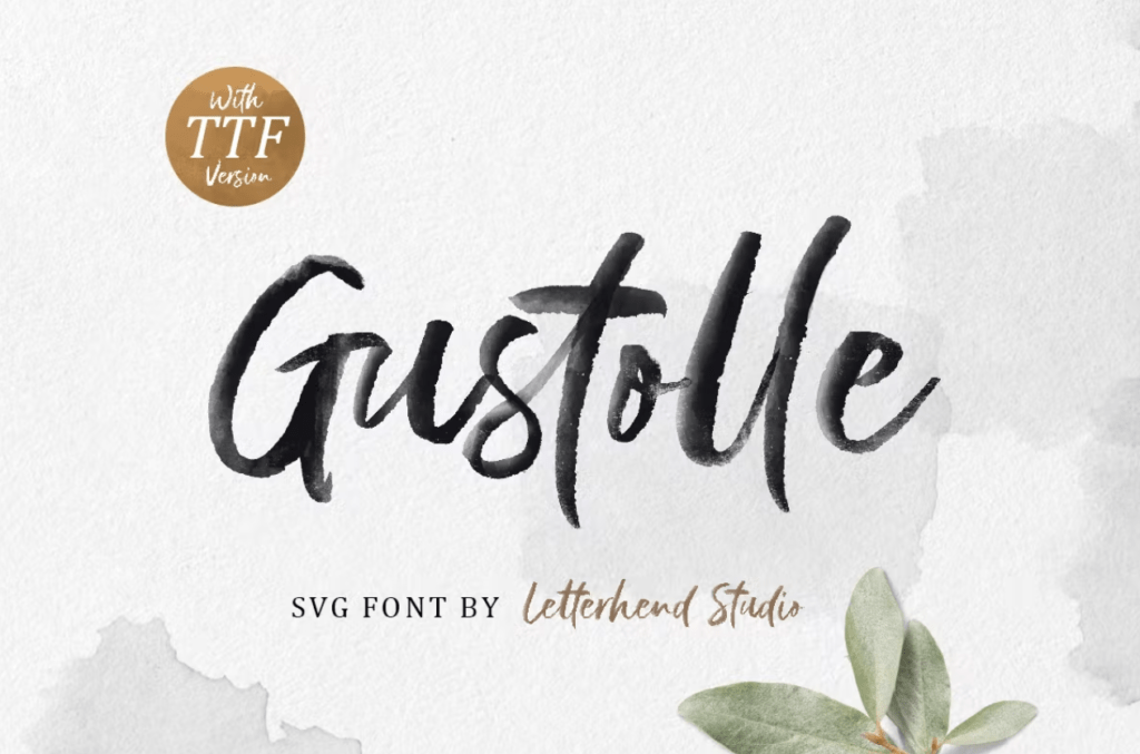 Шрифт Gustolle SVG Font