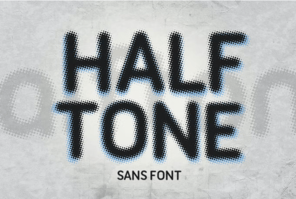 Шрифт Halftone Sans