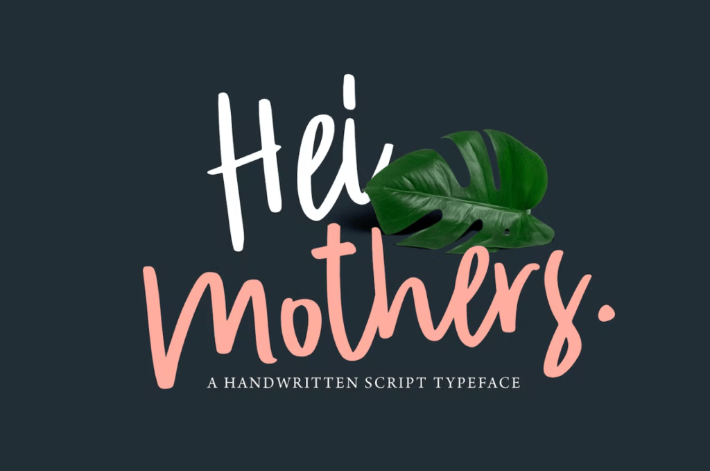 Шрифт HeiMothers Typeface