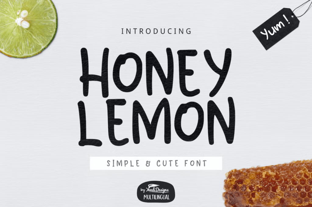 Шрифт Honey Lemon Font