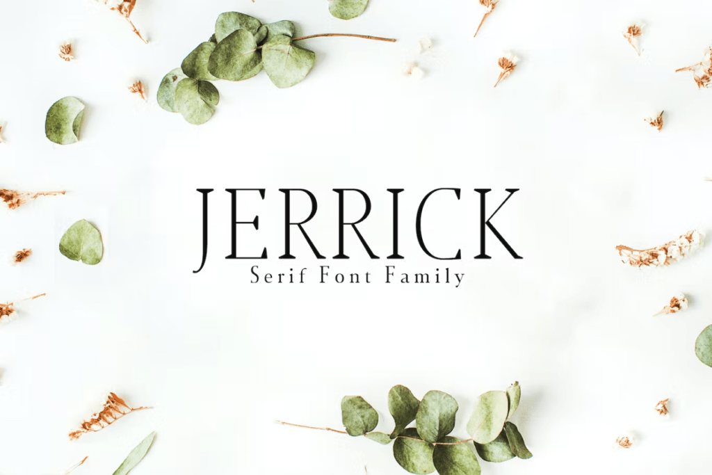 Шрифт Jerrick Serif 6 Font Pack