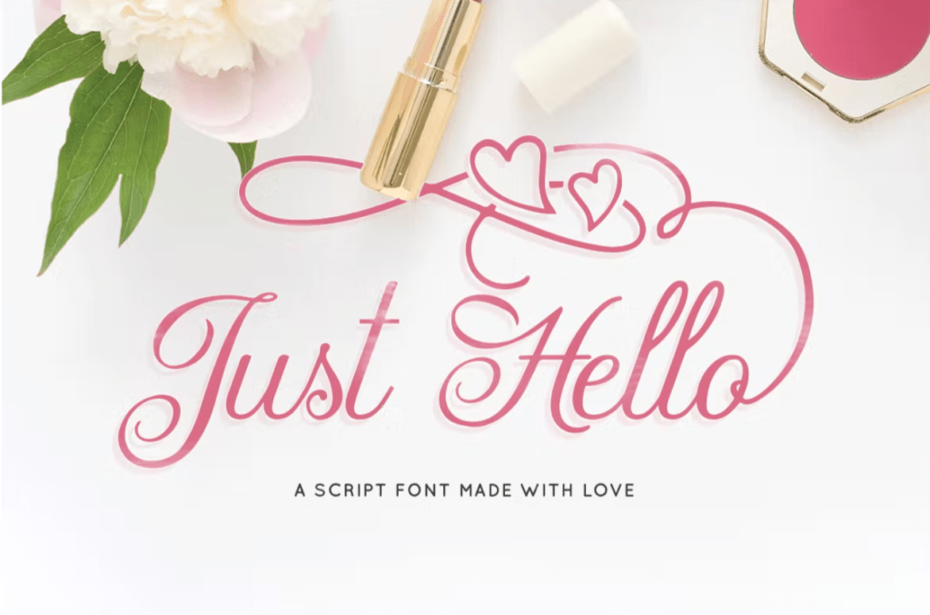 Шрифт Just Hello Script