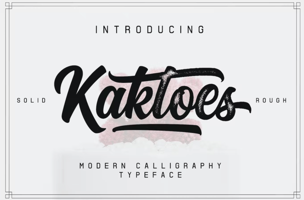 Шрифт Kaktoes Script Font