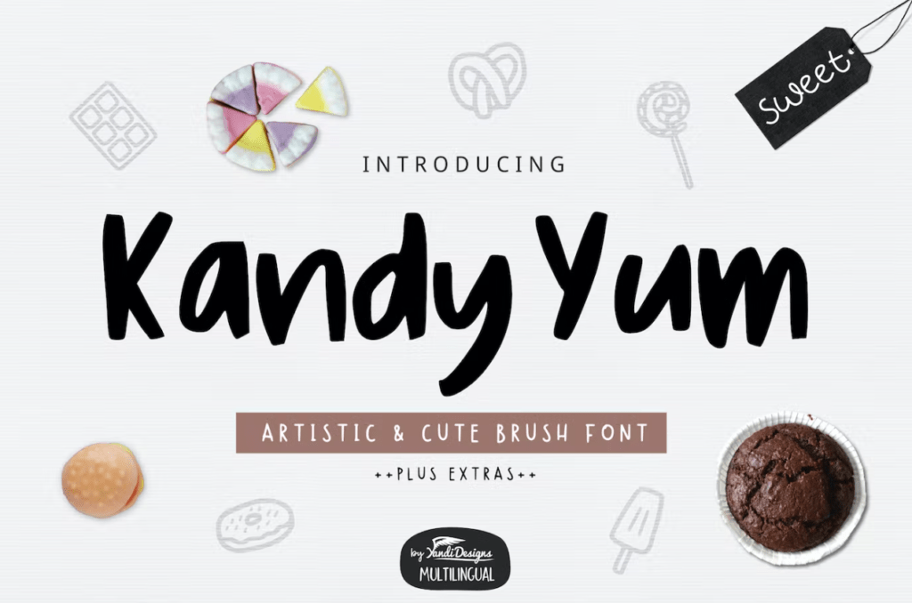 Шрифт Kandy Yum Font