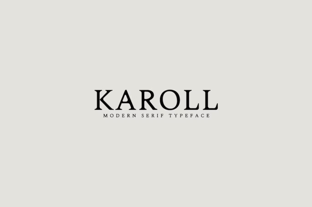 Шрифт Karoll Modern Serif Font Family