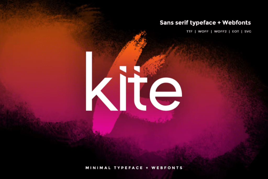 Шрифт Kite - Modern Typeface + WebFonts