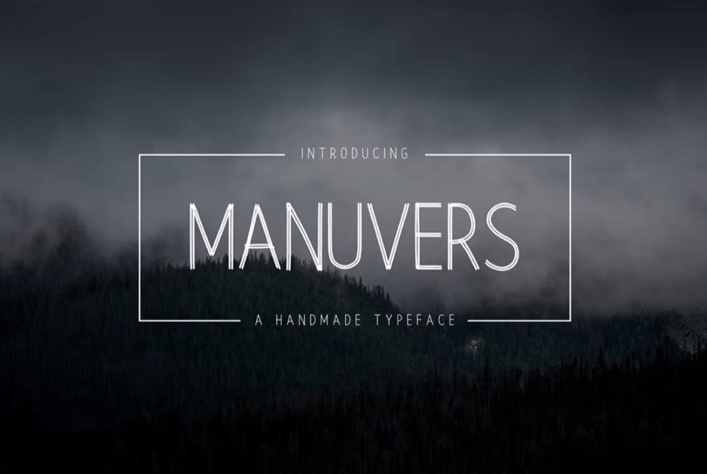 Шрифт Manuvers - Handmade Sans Font