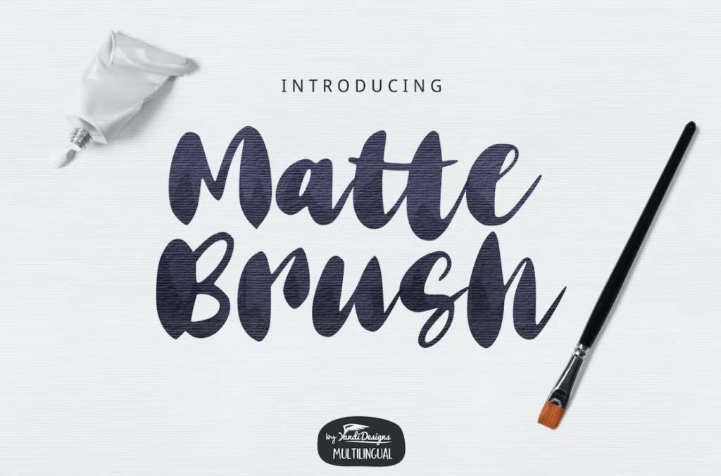 Шрифт Matte Brush Font