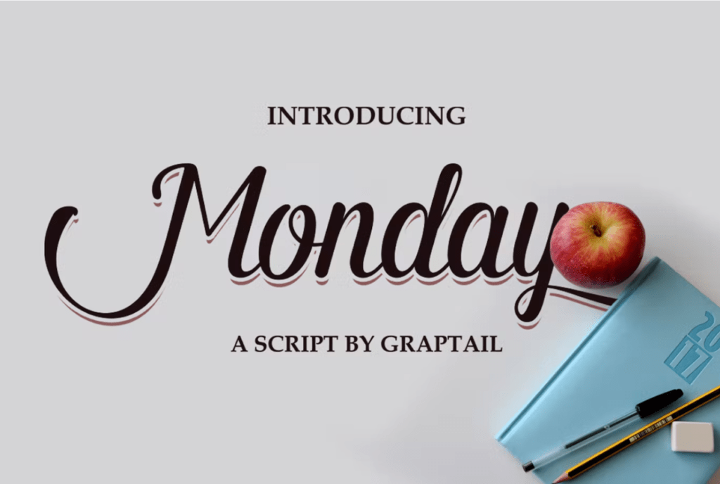 Шрифт Monday Script