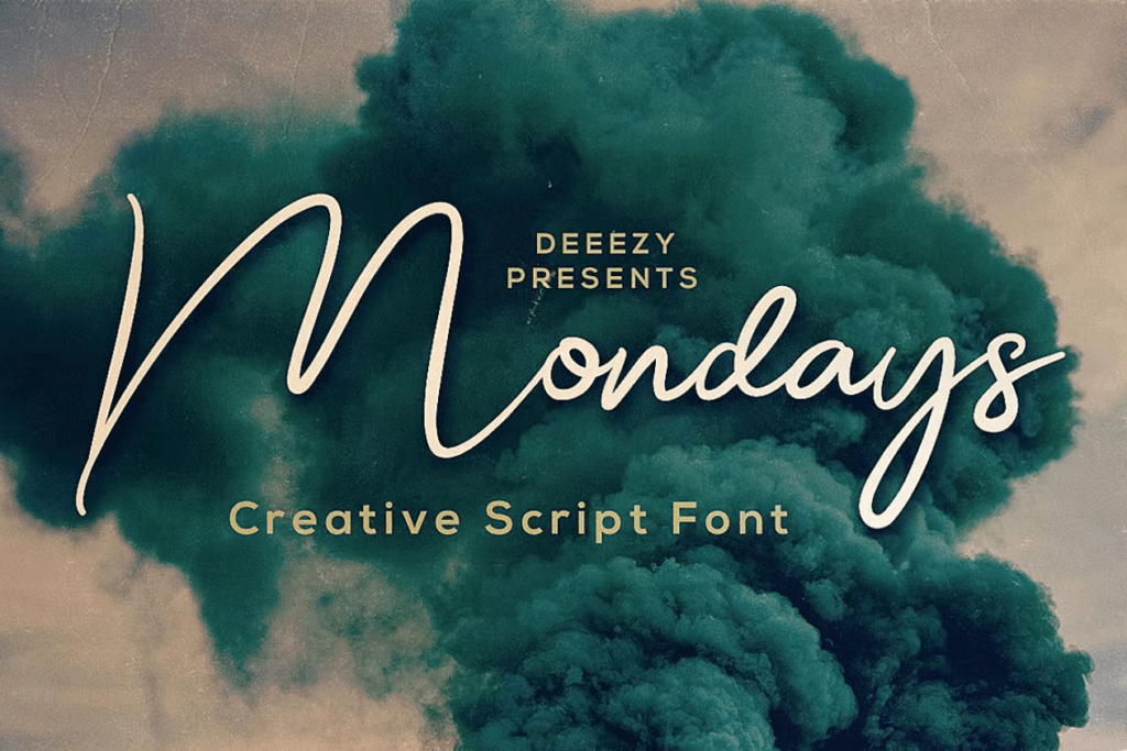 Шрифт Mondays Script Font