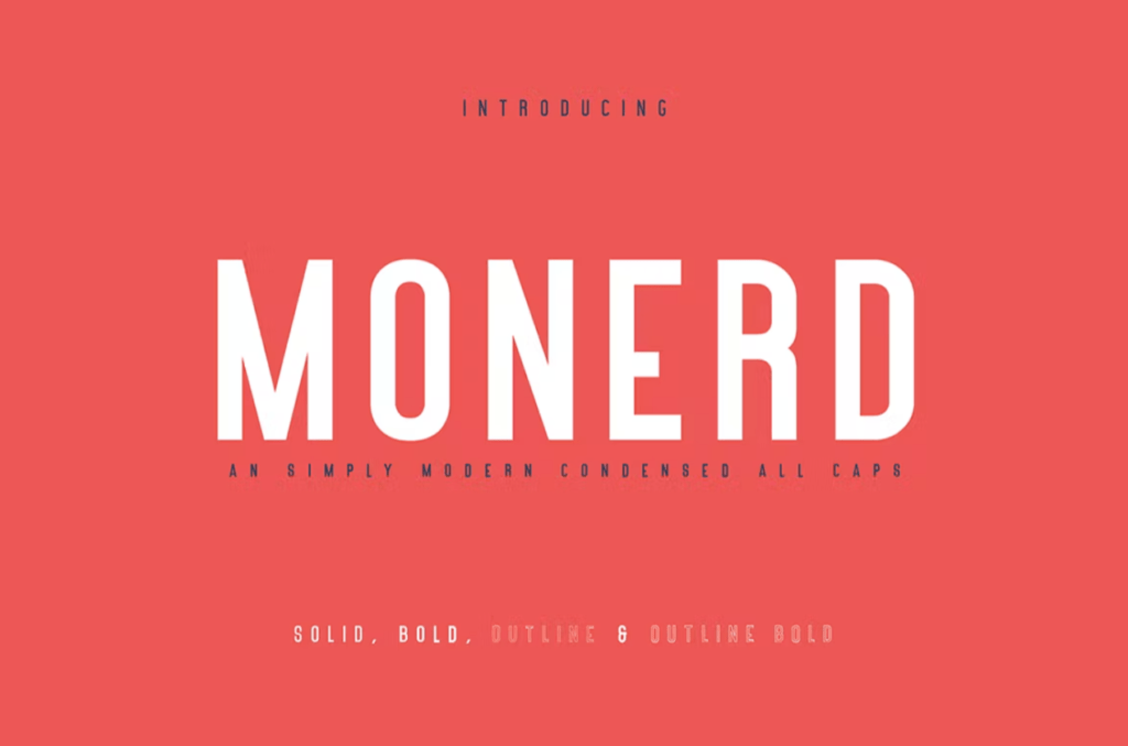 Шрифт Monerd - Simply Sans Serif