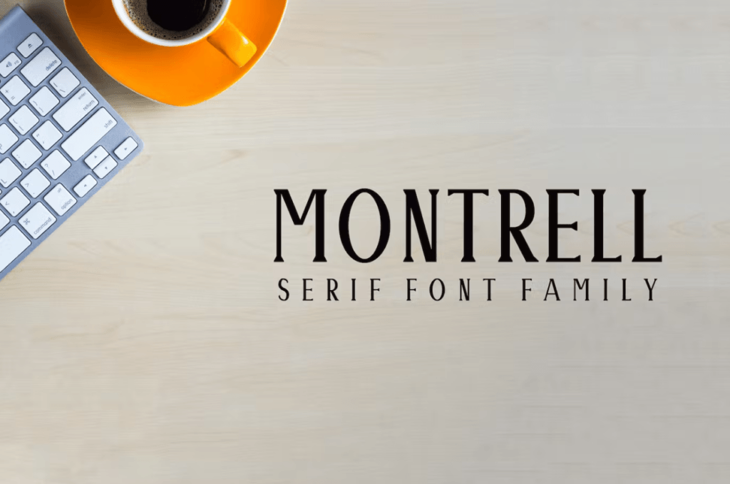 Шрифт Montrell Serif Font Family Pack