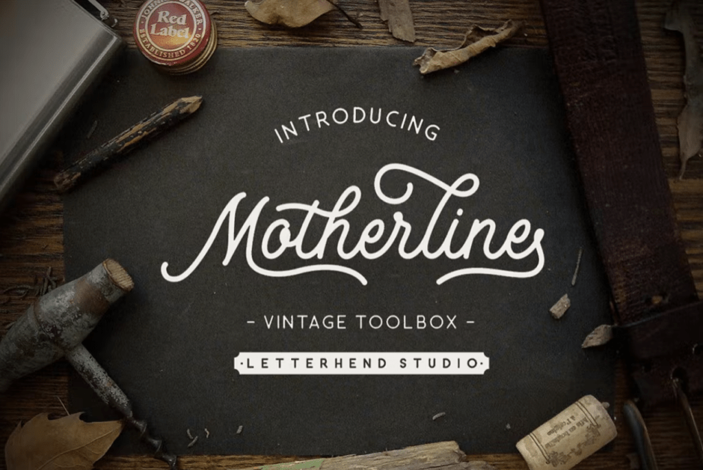 Шрифт Motherline Vintage Toolbox