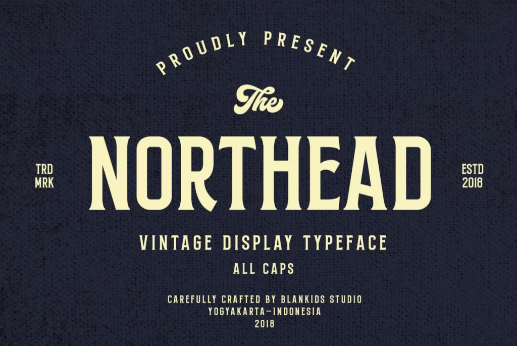 Шрифт Northead - vintage serif font