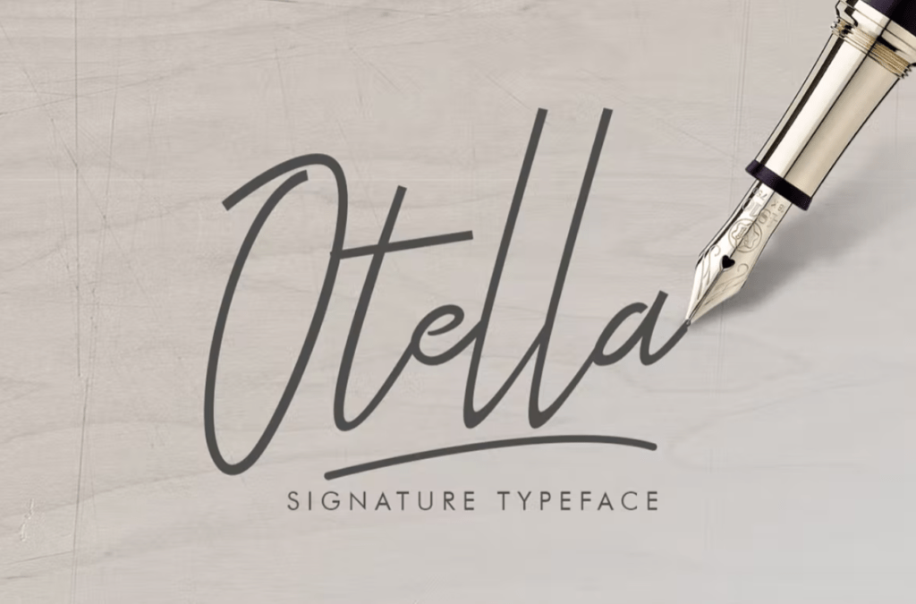 Шрифт Otella Signature Font